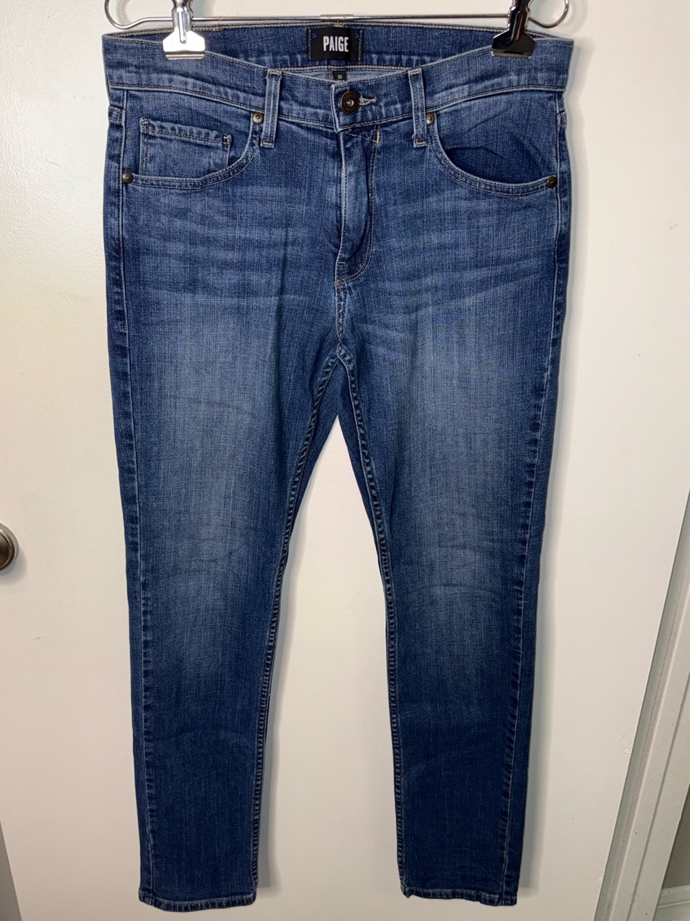 PAIGE Lennox Men's Medium Blue Skinny Jeans
